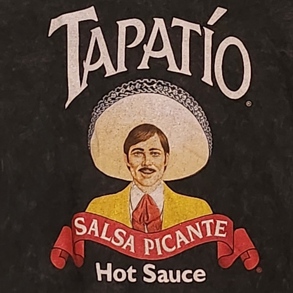 Black mineral washed Tapatio cropped shirt